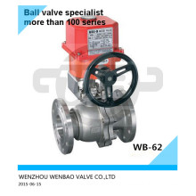 SUS316L Electric Flange Ball Valve Dn80 Pn16